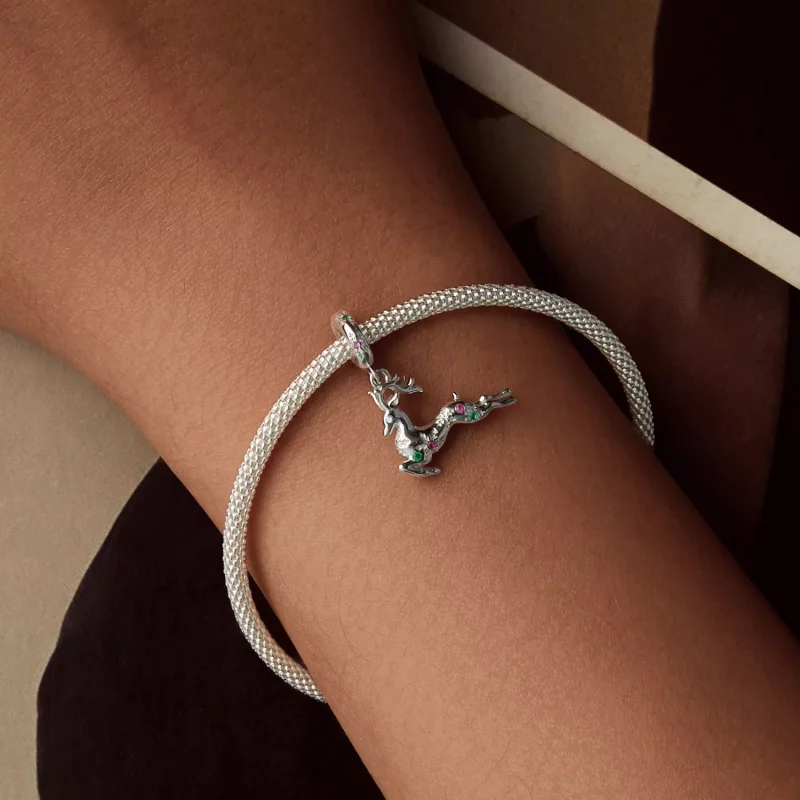 (afbeelding voor) PANDORA-stijl kerst-elandhanger - BSC1066 - Bekijken 5
