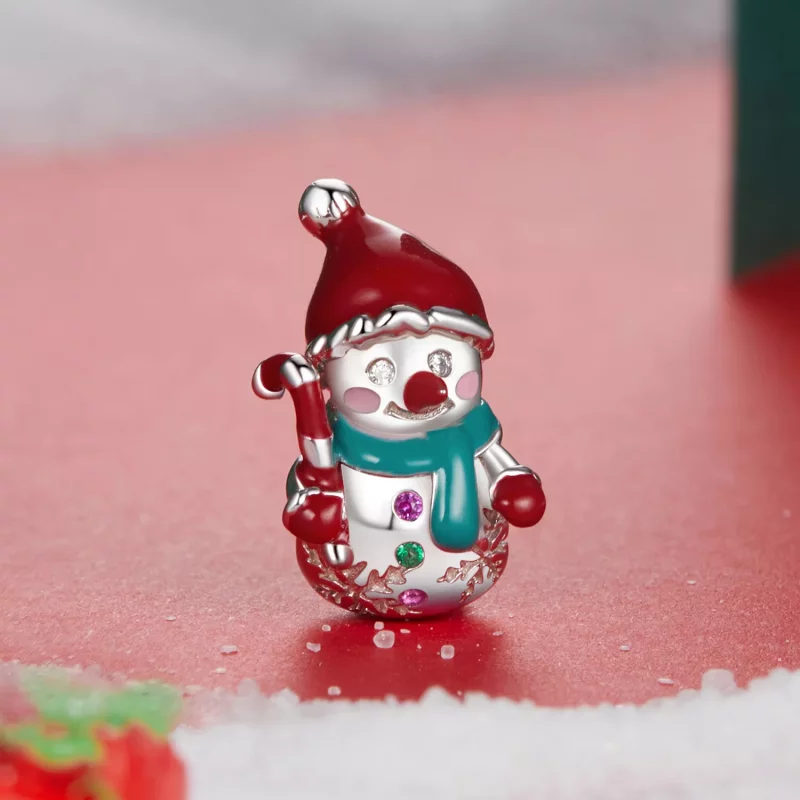 (afbeelding voor) PANDORA-stijl kerst sneeuwman kralen - BSC1070 - Bekijken 2