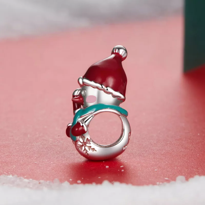 (afbeelding voor) PANDORA-stijl kerst sneeuwman kralen - BSC1070 - Bekijken 3