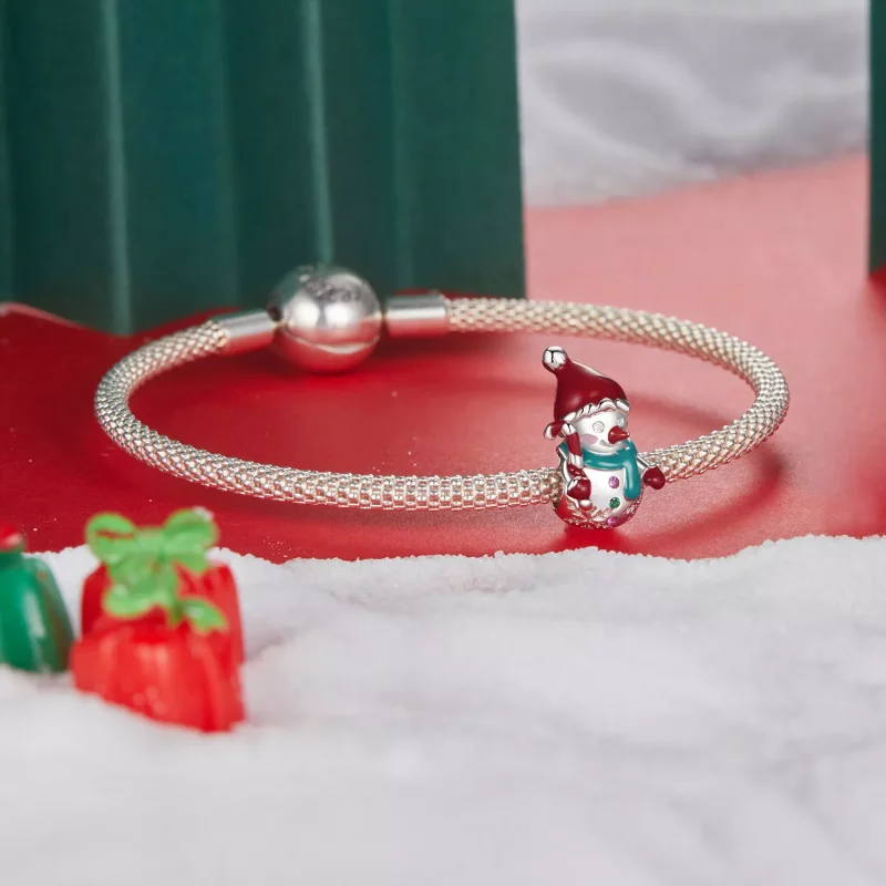 (afbeelding voor) PANDORA-stijl kerst sneeuwman kralen - BSC1070 - Bekijken 5