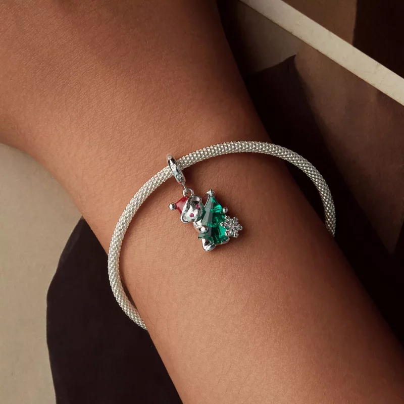 (afbeelding voor) PANDORA-stijl kerstbeerhanger - BSC1065 - Bekijken 5