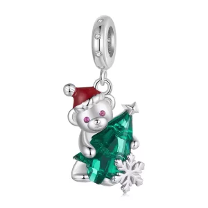 PANDORA-stijl kerstbeerhanger - BSC1065 (afbeelding voor) PANDORA-stijl kerstbeerhanger - BSC1065