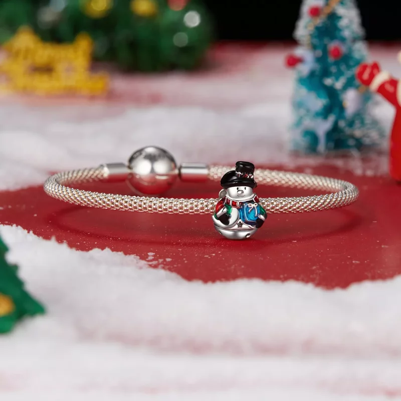 (afbeelding voor) PANDORA-stijl kerstbel sneeuwpop kralen - SCC2913 - Bekijken 5