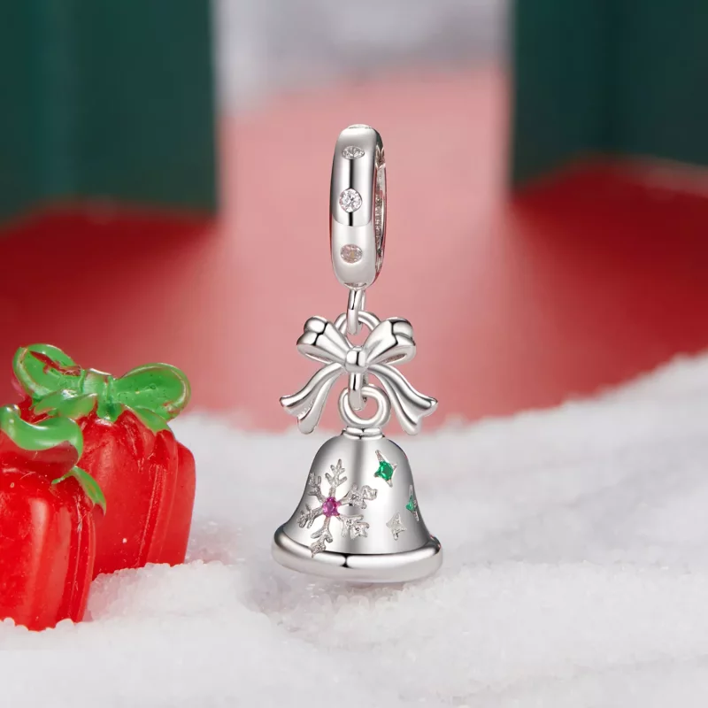 (afbeelding voor) PANDORA-stijl kerstbelhanger - BSC1067 - Bekijken 2