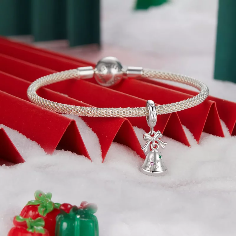 (afbeelding voor) PANDORA-stijl kerstbelhanger - BSC1067 - Bekijken 3