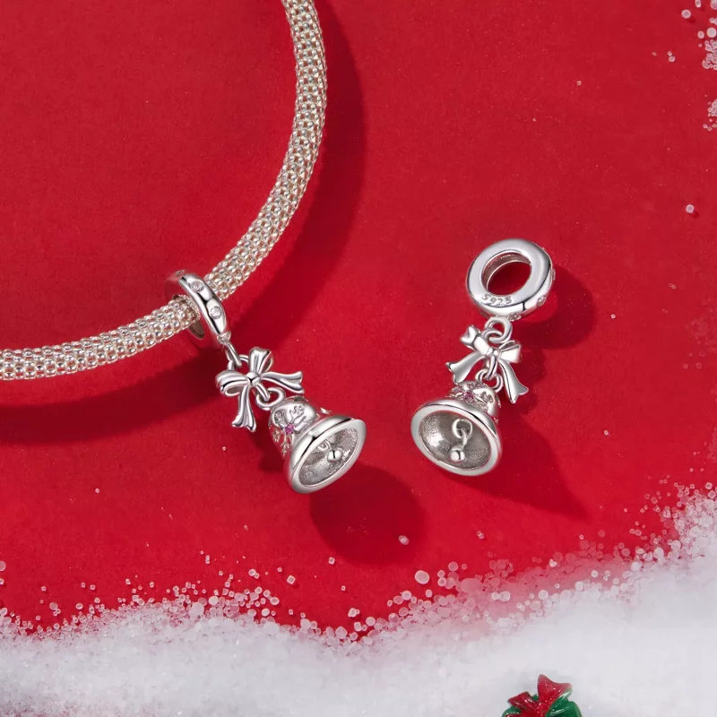 (afbeelding voor) PANDORA-stijl kerstbelhanger - BSC1067 - Bekijken 4