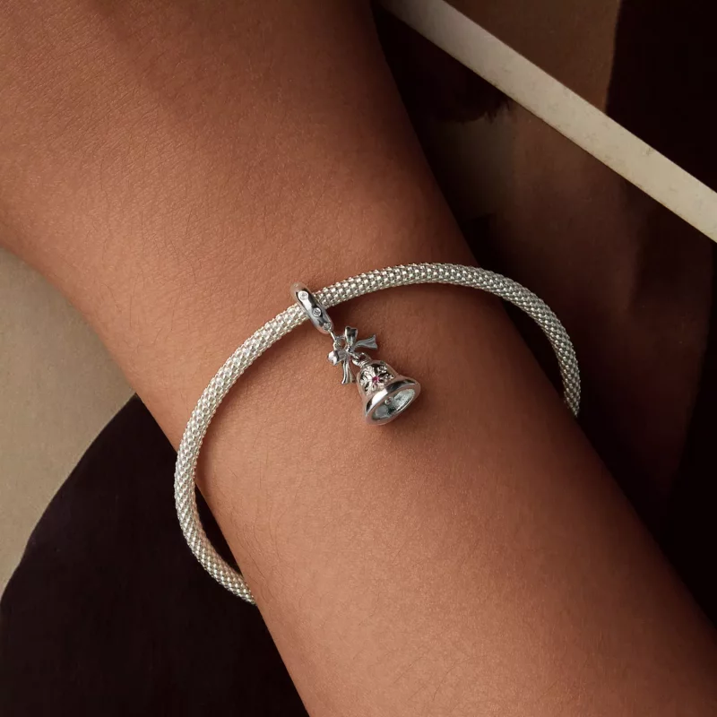 (afbeelding voor) PANDORA-stijl kerstbelhanger - BSC1067 - Bekijken 5