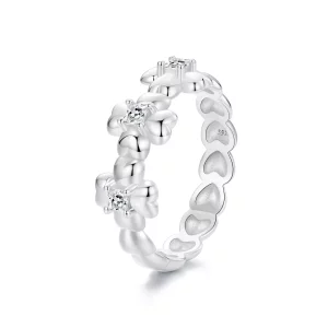 PANDORA-stijl klavertjevierring - SCR1045 (afbeelding voor) PANDORA-stijl klavertjevierring - SCR1045