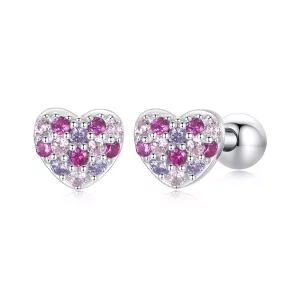 PANDORA Stijl Kleurrijke hart oorbellen - BSE1044 (afbeelding voor) PANDORA Stijl Kleurrijke hart oorbellen - BSE1044