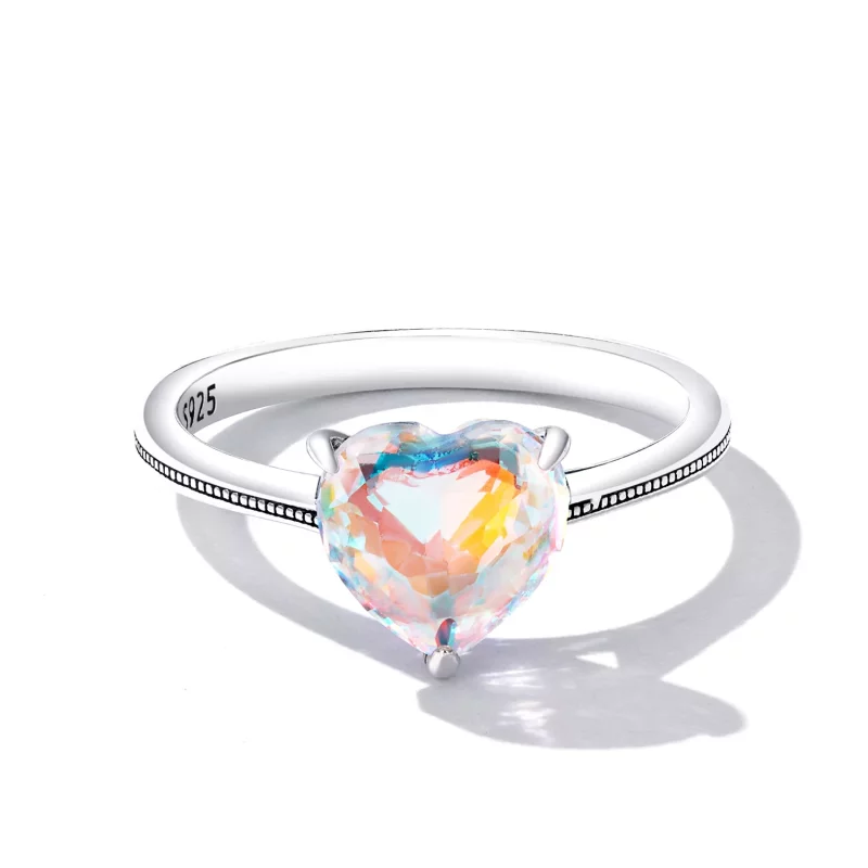 (afbeelding voor) PANDORA Stijl Kleurrijke Hart Ring - BSR252 - Bekijken 3