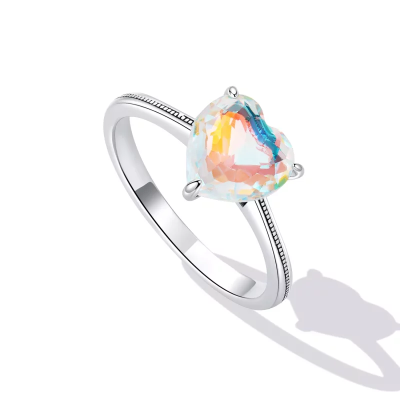 (afbeelding voor) PANDORA Stijl Kleurrijke Hart Ring - BSR252 - Bekijken 5