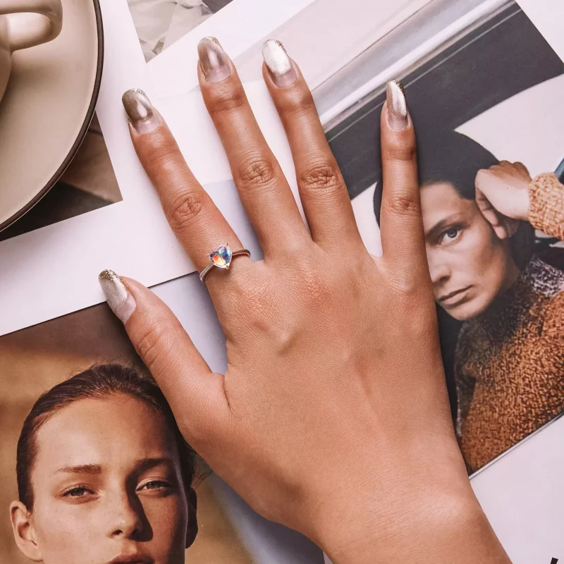 (afbeelding voor) PANDORA Stijl Kleurrijke Hart Ring - BSR252 - Bekijken 7