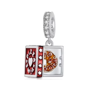 PANDORA Stijl Leuke Pizza Hanger - SCC2841 (afbeelding voor) PANDORA Stijl Leuke Pizza Hanger - SCC2841