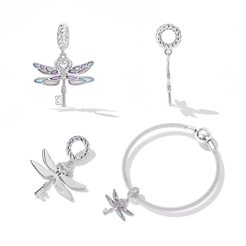 (afbeelding voor) PANDORA Stijl Libelle Sleutel Hanger - BSC603 - Bekijken 2
