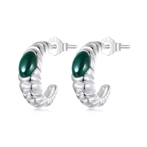 PANDORA Stijl Malachiet oorbellen - BSE1057 (afbeelding voor) PANDORA Stijl Malachiet oorbellen - BSE1057