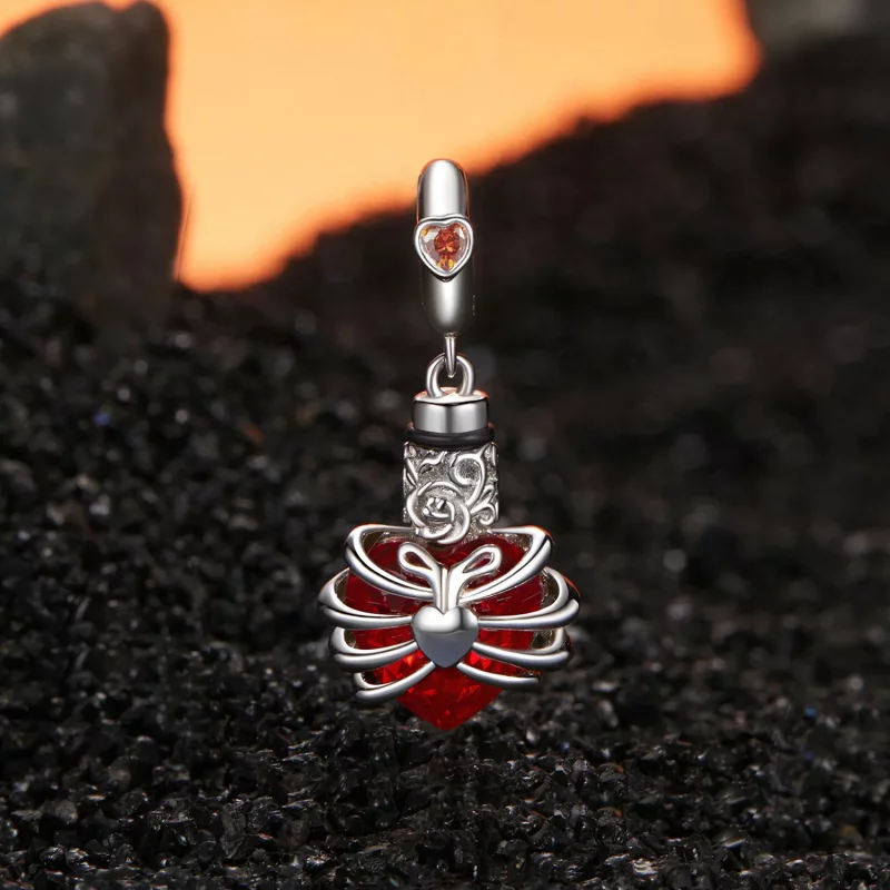(afbeelding voor) PANDORA Stijl Memorial Rose Hart Rood - BSC1058-RD - Bekijken 2