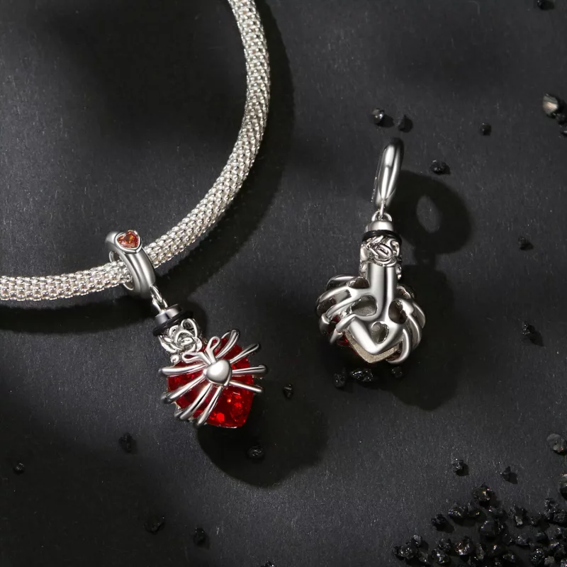 (afbeelding voor) PANDORA Stijl Memorial Rose Hart Rood - BSC1058-RD - Bekijken 4