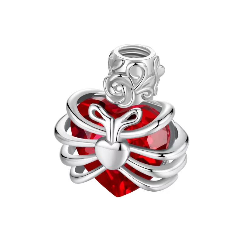 (afbeelding voor) PANDORA Stijl Memorial Rose Hart Rood - BSC1058-RD - Bekijken 8