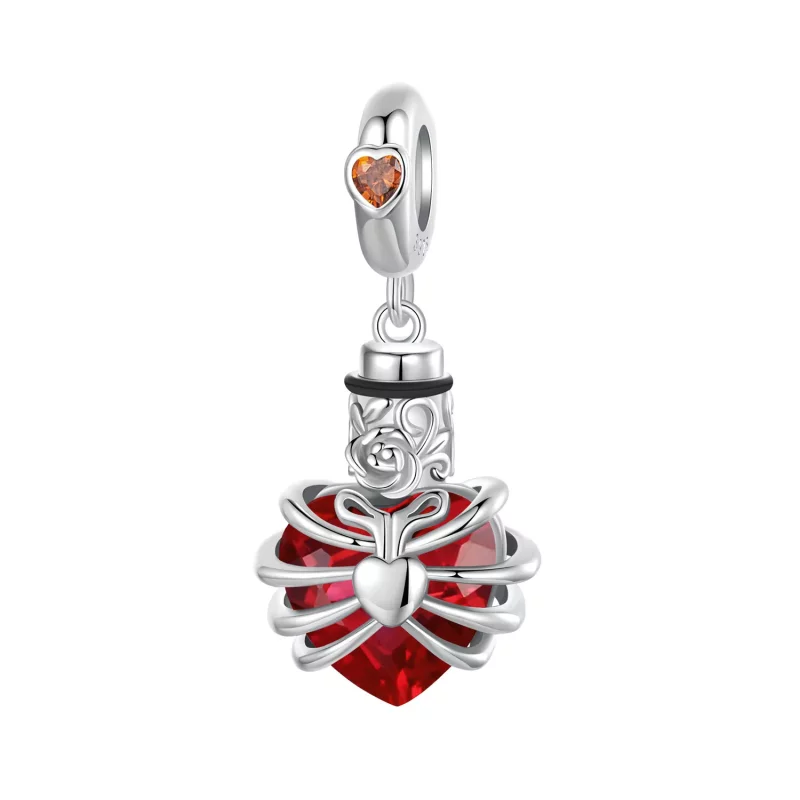 (afbeelding voor) PANDORA Stijl Memorial Rose Hart Rood - BSC1058-RD - Bekijken 9