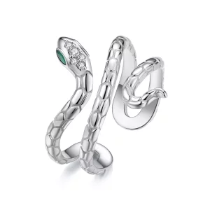 PANDORA-stijl multi-loop slangenring - YIR245-E (afbeelding voor) PANDORA-stijl multi-loop slangenring - YIR245-E
