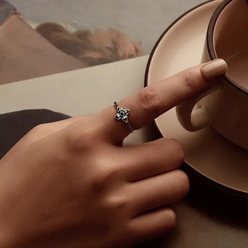 (afbeelding voor) PANDORA Stijl Nachtbloem Ring - SCR1075 - Bekijken 7