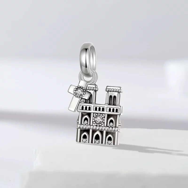 (afbeelding voor) PANDORA-stijl Notre Dame de Paris-hanger - SCC2873 - Bekijken 2