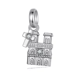 PANDORA-stijl Notre Dame de Paris-hanger - SCC2873 (afbeelding voor) PANDORA-stijl Notre Dame de Paris-hanger - SCC2873