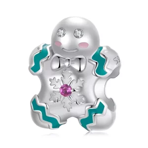 PANDORA-stijl peperkoekmannetje kralen - BSC1068 (afbeelding voor) PANDORA-stijl peperkoekmannetje kralen - BSC1068