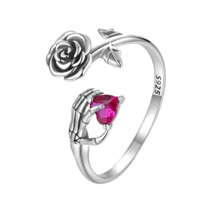 (afbeelding voor) PANDORA Stijl Rozen Skelet Hand - BSR606-E