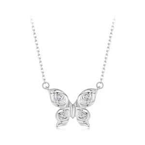 PANDORA Stijl Rozenvlinder Halsketting - BSN396 (afbeelding voor) PANDORA Stijl Rozenvlinder Halsketting - BSN396