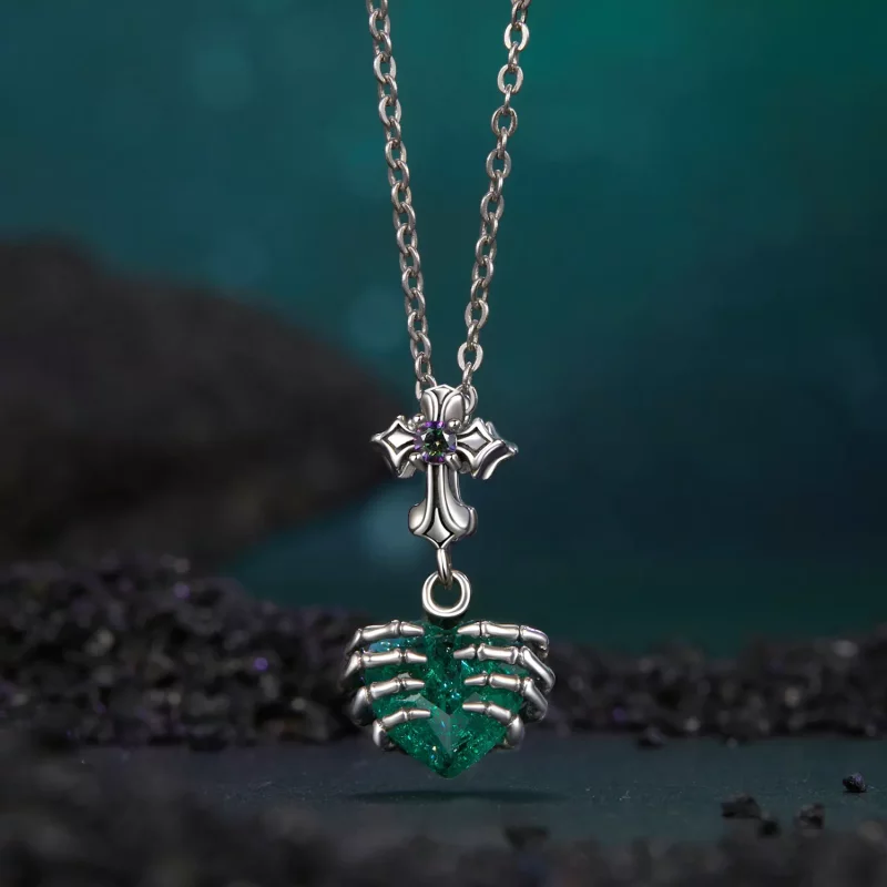 (afbeelding voor) PANDORA Stijl Schedel Hart Hanger - BSC1061 - Bekijken 3