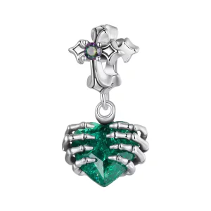 (afbeelding voor) PANDORA Stijl Schedel Hart Hanger - BSC1061