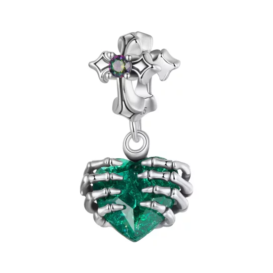 (afbeelding voor) PANDORA Stijl Schedel Hart Hanger - BSC1061