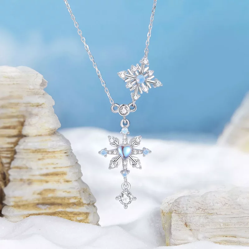 (afbeelding voor) PANDORA Stijl Sneeuwvlok Ketting - BSN364 - Bekijken 3