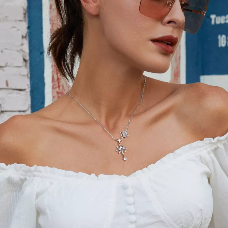 (afbeelding voor) PANDORA Stijl Sneeuwvlok Ketting - BSN364 - Bekijken 7