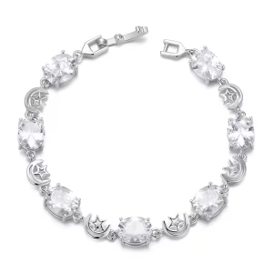PANDORA-stijl ster- en maanarmband - YIB068-A (afbeelding voor) PANDORA-stijl ster- en maanarmband - YIB068-A