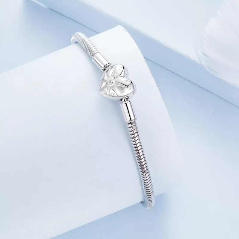 (afbeelding voor) PANDORA Stijl Ster Hart Basis Armband - BSB196 - Bekijken 2