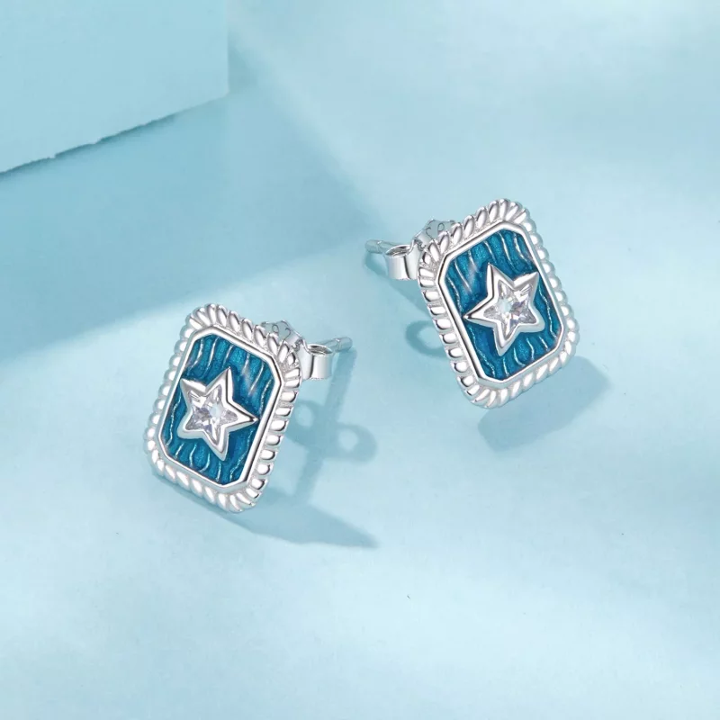(afbeelding voor) PANDORA Stijl Ster Retro Oorbellen - SCE1796 - Bekijken 3