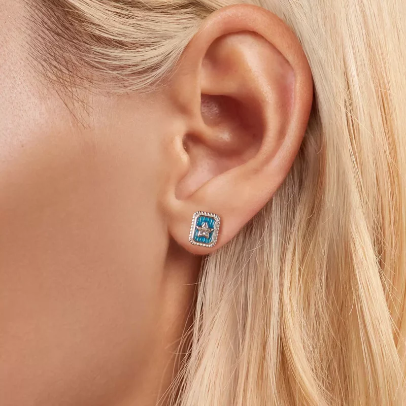 (afbeelding voor) PANDORA Stijl Ster Retro Oorbellen - SCE1796 - Bekijken 5