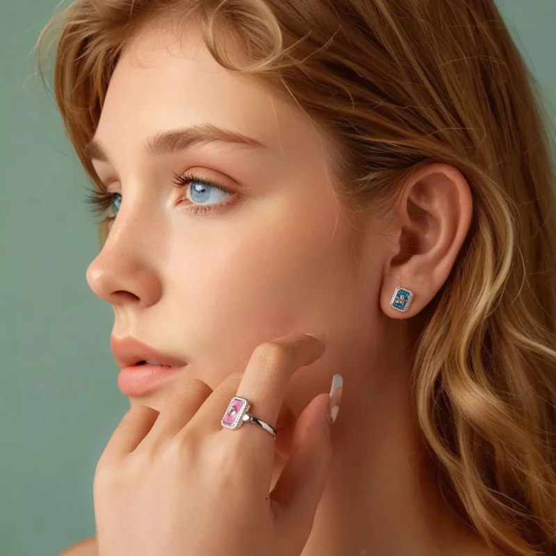 (afbeelding voor) PANDORA Stijl Ster Retro Oorbellen - SCE1796 - Bekijken 8