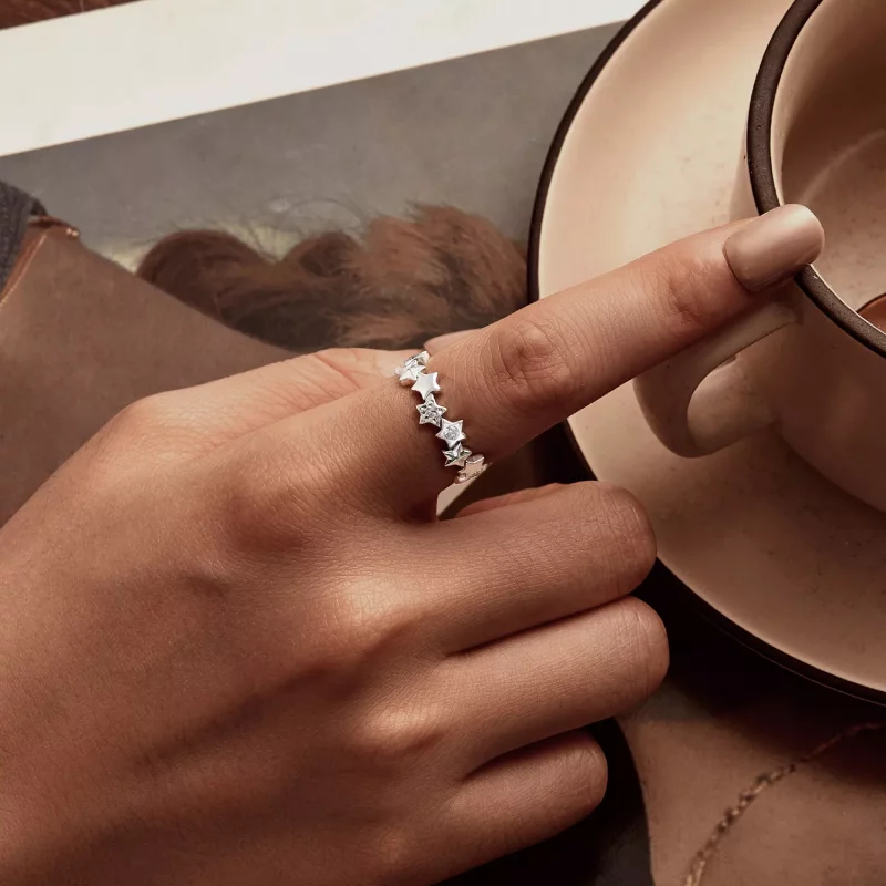 (afbeelding voor) PANDORA Stijl Ster Ring - BSR585 - Bekijken 6