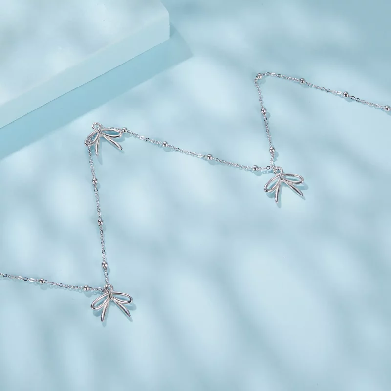(afbeelding voor) PANDORA Stijl Strik ketting - SCN529 - Bekijken 4