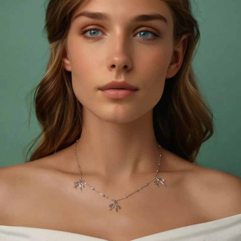 (afbeelding voor) PANDORA Stijl Strik ketting - SCN529 - Bekijken 6