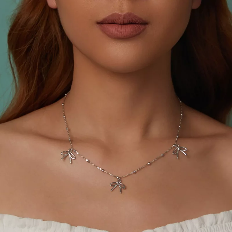 (afbeelding voor) PANDORA Stijl Strik ketting - SCN529 - Bekijken 8