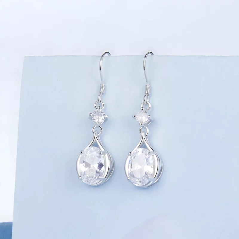 (afbeelding voor) PANDORA Stijl Teardrop Oorbellen - BSE1087 - Bekijken 2
