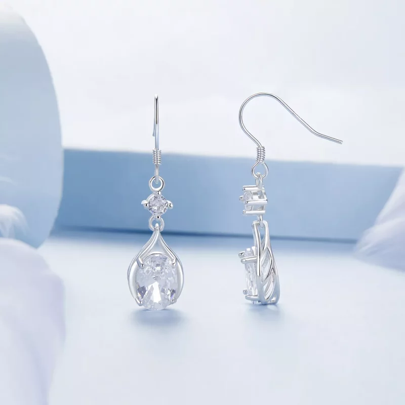 (afbeelding voor) PANDORA Stijl Teardrop Oorbellen - BSE1087 - Bekijken 3