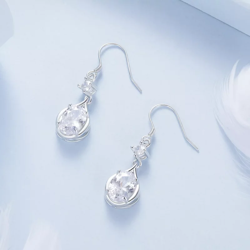 (afbeelding voor) PANDORA Stijl Teardrop Oorbellen - BSE1087 - Bekijken 4