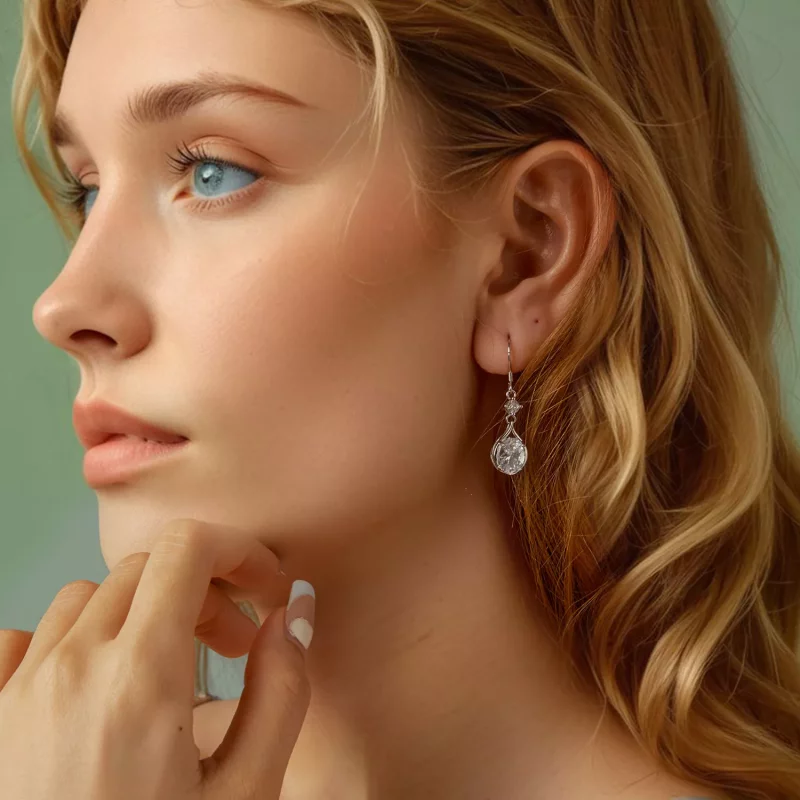 (afbeelding voor) PANDORA Stijl Teardrop Oorbellen - BSE1087 - Bekijken 7