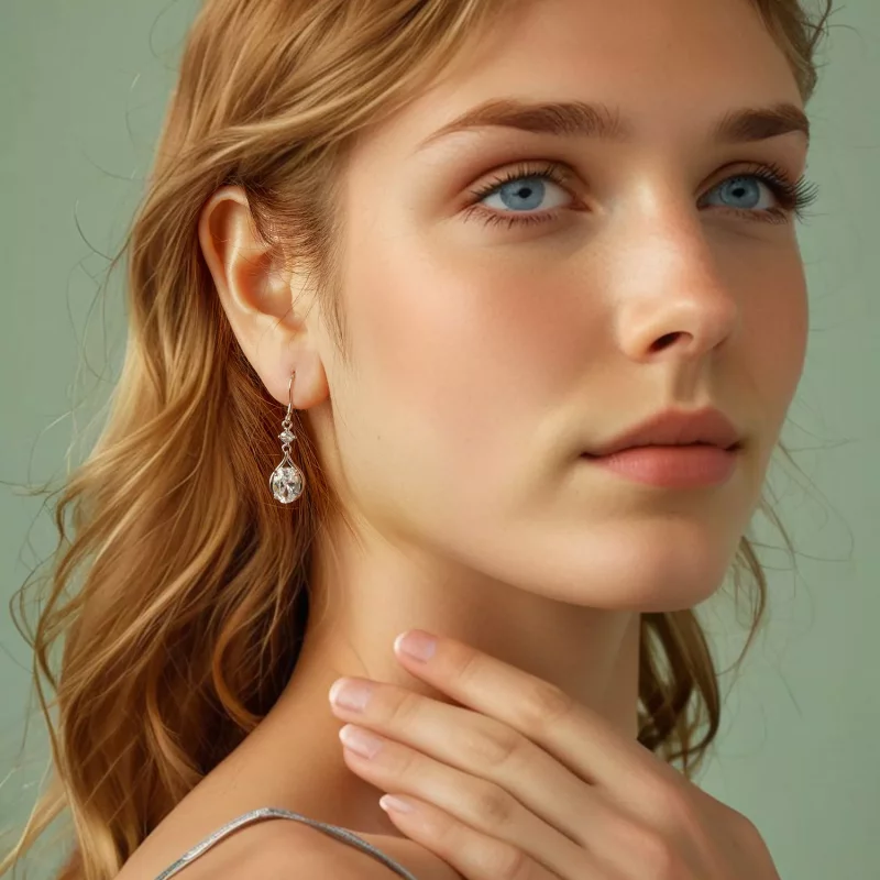 (afbeelding voor) PANDORA Stijl Teardrop Oorbellen - BSE1087 - Bekijken 8