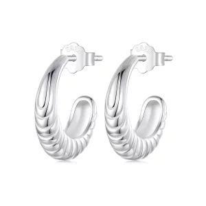 (afbeelding voor) PANDORA Stijl Temperament textuur oorbellen - BSE1058